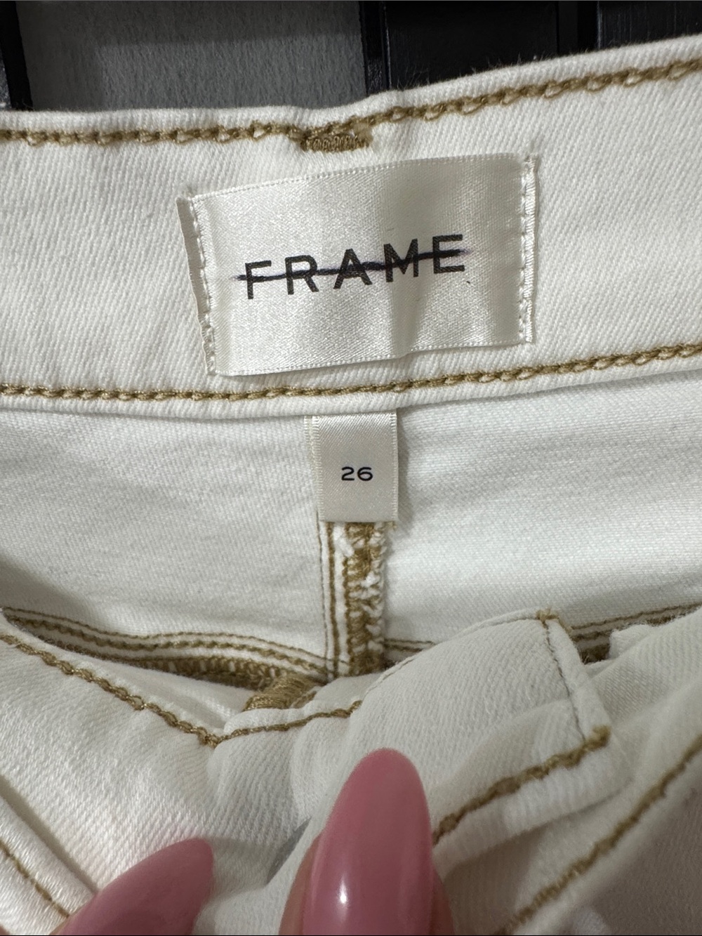 FRAME size 26 Le Palazzo Crop Raw Fray Jeans - Picture 6 of 10